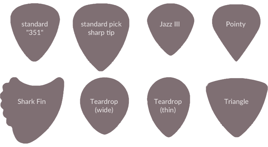 Types of store guitar picks