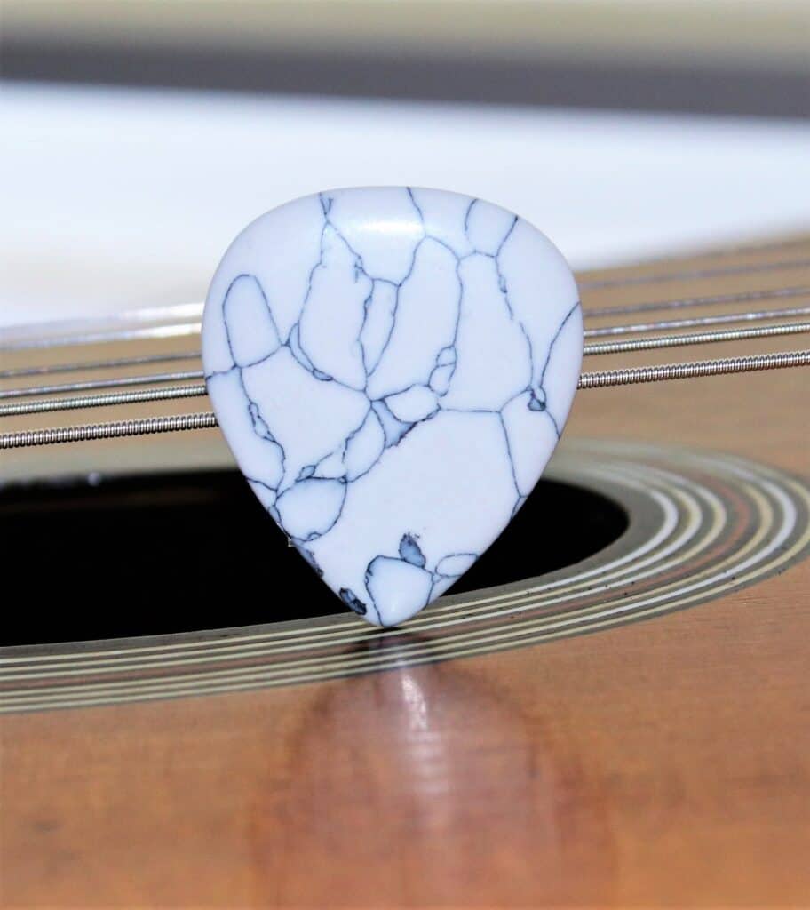 Howlite Stone Guitar Pick