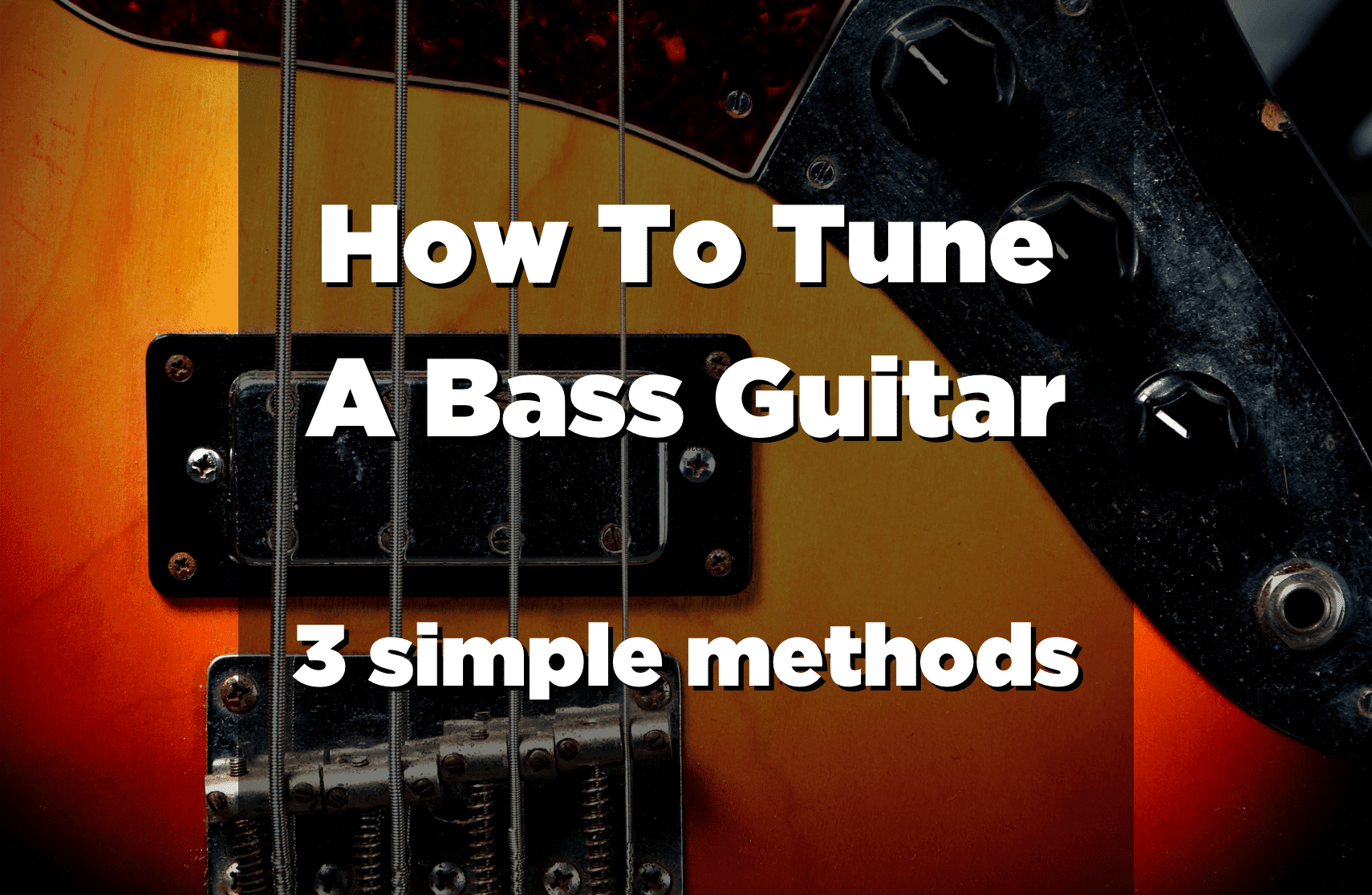 Tune Bass Maniac. Notes Bass for Tuning. String Guide on Bass.