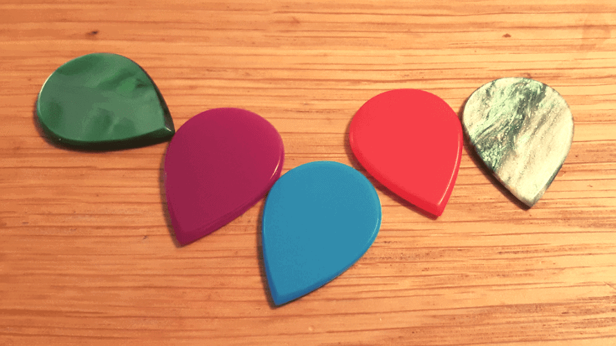 Plumstone Guitar Picks' Teardrop Acrylic picks