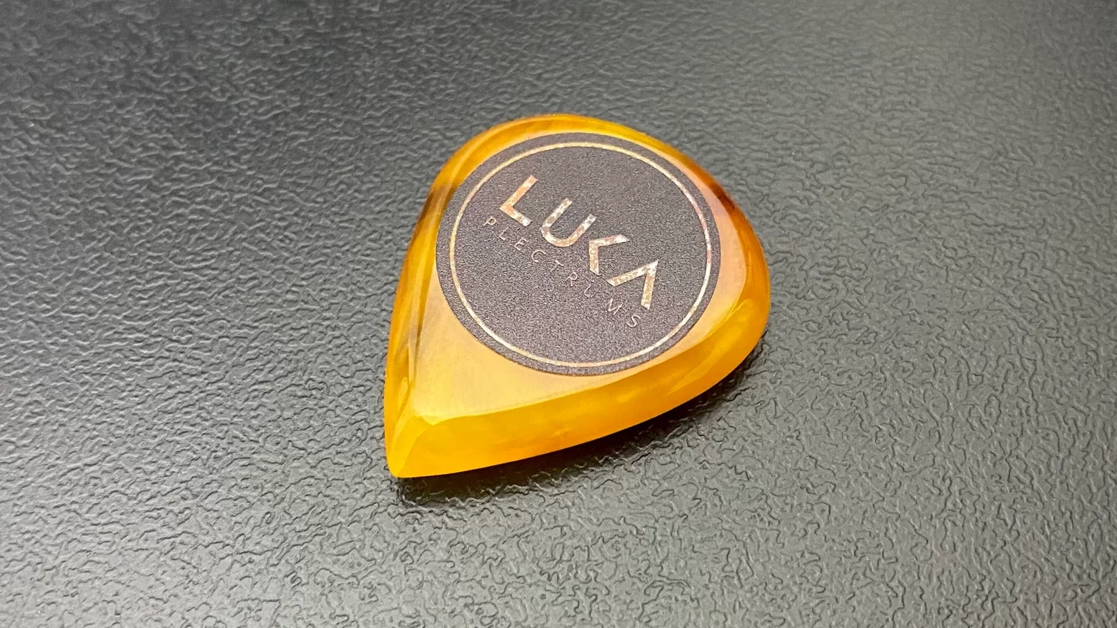 Catalin guitar pick made by Luka Plectrums