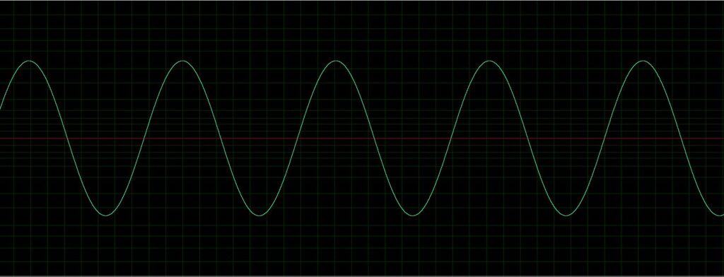 Clean sine wave with no effects applied