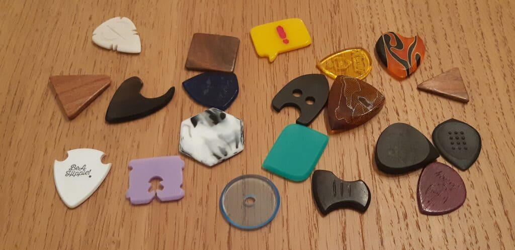 Guitar Picks in Unique Shapes