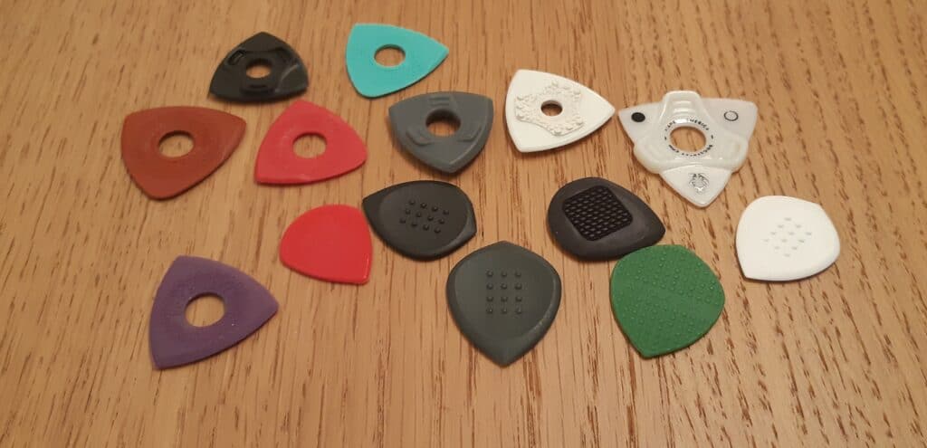 Guitar Picks with Grippy Surface