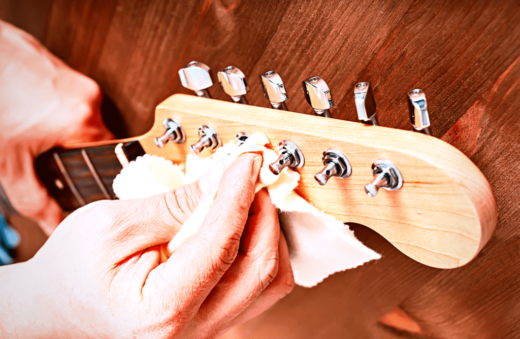 Taking the opportunity of dusting your tuners when you change your strings s a great way to create some guitar maintenance habbits