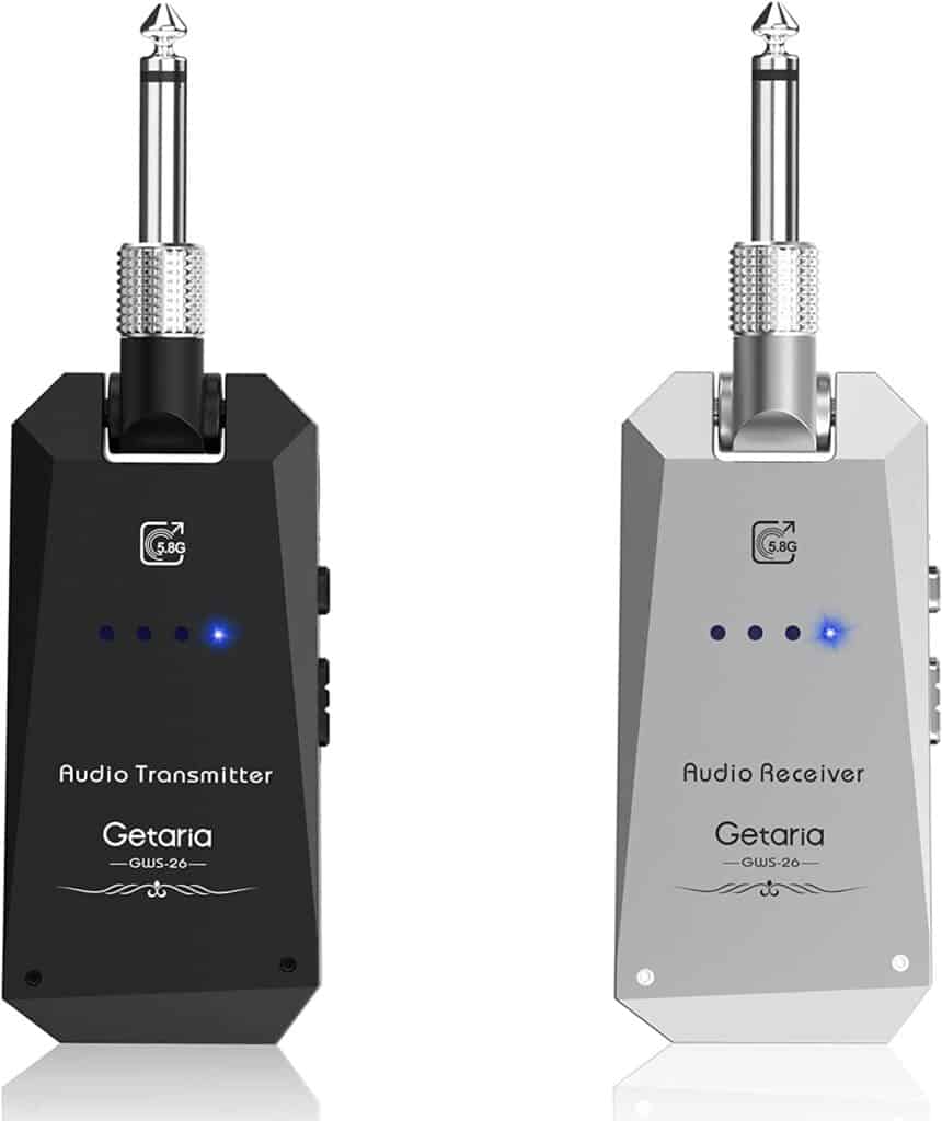 Getaria Wireless Guitar Transmitter Receiver Set 5.8GH Wireless Guitar System