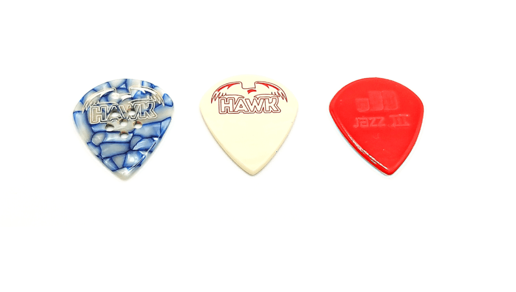 Hawk Picks ToneBird7 next to Dunlop Jazz III