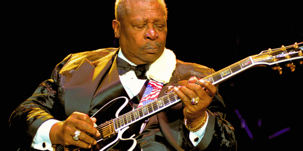 B. B King, the legendary blues guitarist is considered by many as one of the best guitar players of all time
