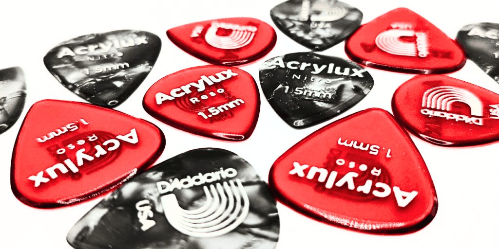 D'Addario Acrylux Reso and Acrylux Nitra Guitar Picks