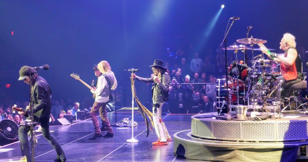 Aerosmith Performing in Las Vegas on April 13, 2019