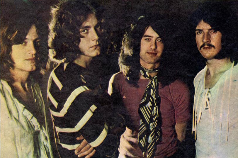 The members of Led Zeppelin